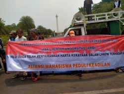 LHKPN Fiktif,Wakil Rektor UNJA di Laporkan Ratusan Massa ke KPK