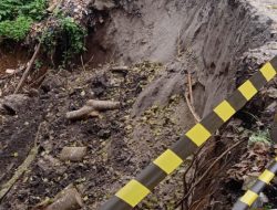 Proyek Abal-Abal Baru Dua Minggu Selesai Sudah Amblas  , Kadis PU Ada Apa Ya…….???