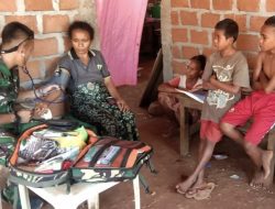 Kemanunggalan TNI, Ini Yang Diberikan Satgas Pamtas RI-RDTL Yonif 132/BS