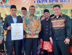 PELANTIKAN PENGURUS IKPM DPW BALI PERIODE 2019 – 2024