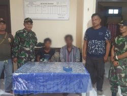 Koramil 07/0315 Bintan dan Aparat Desa Mentembung Tangkap 2 Pemboman Ikan