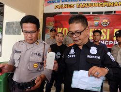 Polres Tanjungpinang Gelar Konferensi Pers Tindak Pidana Pencurian