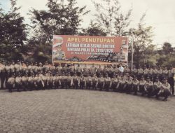 Polres Tanjungpinang Gelar Apel Penutupan Latja Siswa Diktuk Bintara Polri