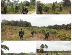 Antisipasi Karhutla, Babinsa Koramil 16/Tapung Galakkan Sosialisasi dan Patroli di Lapangan
