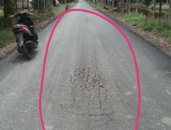 Jalan Desa Pandan Makmur : Lebih Mementingkan Kuantitas Abaikan Kualitas