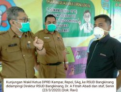 Terkait Covid-19, Wakil Ketua DPRD Kampar Apresiasi RSUD Bangkinang