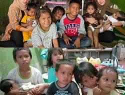 Peduli Kasih, Dua Wanita Dari Komunitas Peduli Anak Panti Medan Berikan Santunan