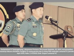23 Perwira dan 8 PNS Lantamal IV Tanjungpinang Naik Pangkat