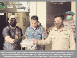 Resnarkoba Polres Tanjungpinang, Musnahkan Sabu Seberat 251gram