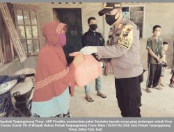 Polsek Tanjungpinang Timur Bagikan Sembako di 5 Kelurahan
