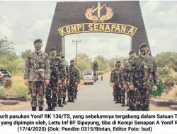 Satgas Pamrahwan Maluku, Yonif RK 136/TS Tiba di Kompi Senapan A Tembeling
