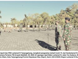 Prajurit dan PNS Lantamal IV Ikuti Arahan Terkait Covid-19, Danlantamal IV: Kita Tidak Perlu Khawatir Berlebihan