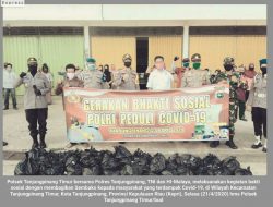 Polsek Tanjungpinang Timur Bersama Sat Binmas, Babinsa dan HI-Malaya Berikan Sembako Pada Warga