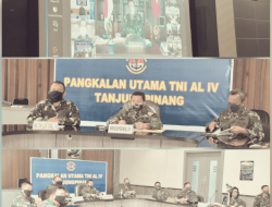 Melalui Vicon, Danlantamal IV Saksikan Pembacaan Taklimat Awal Wasrik