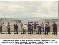 1 Anggota Polri dan 15 ABK Dinyatakan Sembuh dari Corona