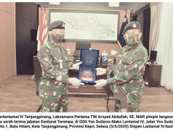 Danlantamal IV Pimpin Sertijab Danlanal Tarempa