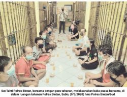 Sat Tahti Polres Bintan, Buka Puasa bersama Tahanan