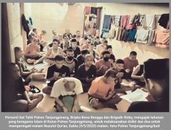 Malam Nuzulul Qur’an, Sat Tahti Polres Tanjungpinang Ajak Tahanan Berdzikir