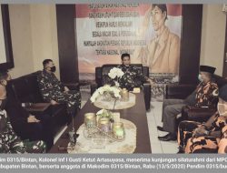 Jalin Sinergitas MPC PP Bintan Kunjungi Kodim 0315/Bintan