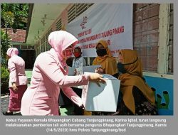 HUT YKB ke 40, Bhayangkari Tanjungpinang Berikan Tali Asih