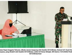 Primer Koperasi Tutup Buku, Kodim 0315/Bintan Gelar RAT