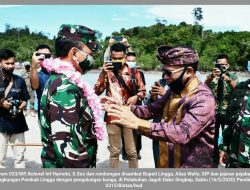 Sambil Silahturahmi, Danrem 033/WP Tinjau Lahan Pembangunan Kodim Lingga
