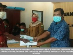 47 KK Warga Desa Puding Terima BLT