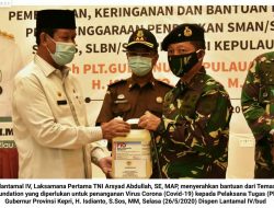 Melalui Lantamal IV, Temasek Foundation Serahkan Bantuan Penanganan Covid-19