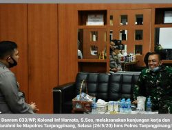 Jalin Sinergitas TNI-Polri, Danrem 033/WP Kunjungi Polres Tanjungpinang