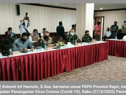Danrem 033/WP Hadiri Rapat Penanganan Covid-19 di Batam