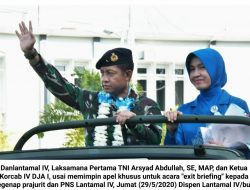 Masa Tugasnya Berakhir, Danlantamal IV Gelar Apel Khusus “Exit Briefing”