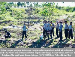 Manfaatkan Lahan Kosong, Polres Bintan Ternak Ikan Air Tawar