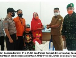 Agar Tepat Sasaran, Koramil 415-01/SK bersama Stakeholder Pantau Bantuan APBD Jambi