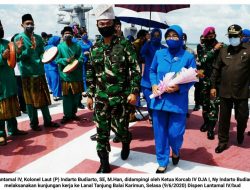Cek Kondisi Jajarannya, Danlantamal IV Sambangi Lanal TBK