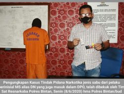 Sat Resnarkorba Polres Bintan Bekuk DPO Terkait Sabu