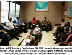 Jelang Pilkada Serentak 2020, Komisioner KPUD Kunjungi Polres Bintan