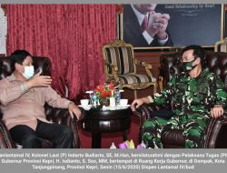 Danlantamal IV Kunjungi Plt Gubernur Kepri