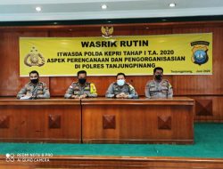 Itwasda Polda Kepri Gelar Kegiatan Rutin “Wasrik” di Polres Tanjungpinang