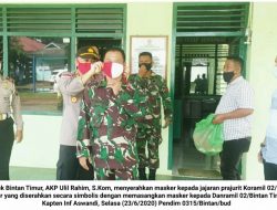 Jalin Sinergitas Kapolsek Bintan Timur Kunjungi Koramil 02/Bintan Timur