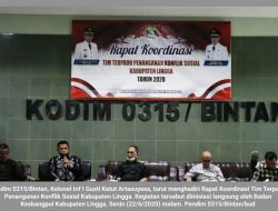 Dandim 0315/Bintan Hadiri Rapat Penanganan Konflik Sosial di Lingga