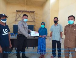 BKTM Polsek Kumpeh Ilir Pantau Penyaluran BLT DD Tahap 2