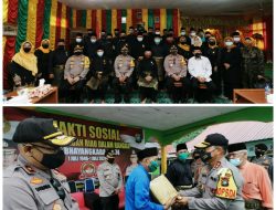 Sempena Hari Bhayangkara ke-74, Polda Kepri Bersilahturahmi dengan LAM Kepri dan Gelar Bhakti Sosial di Penyengat