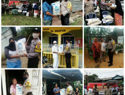 Lagi, Polres Tanjungpinang Salurkan Beras pada Warga di 5 Kelurahan