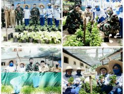 Danlantamal IV bersama Ketua Korcab IV DJA I Panen Raya Sayuran dan Ikan