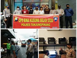 Tekan Gangguan Kamtibmas Satgas POBK Seligi Polres Tanjungpinang Laksanakan Penyuluhan dan Himbauan