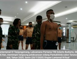 Danlantamal IV Pimpin Sidang Pantukhirda Calon Taruna AAL ‘2020