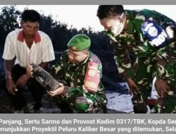 Danramil 04/Tebing Amankan “Proyektil” Temuan Warga