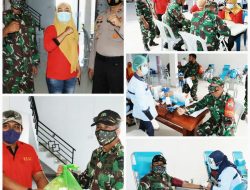 Dukung Aksi Sosial RDDK, Personil Koramil 01/Tanjungpinang Ikut Donor Darah