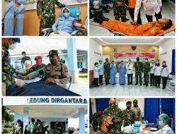 Sambut Hari Bhakti TNI-AU ’73, Lanud RHF Tanjungpinang Gelar Donor Darah