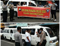 Turun ke Pasar, Sat Binmas Polres Tanjungpinang Sosialisasikan Protokol Kesehatan